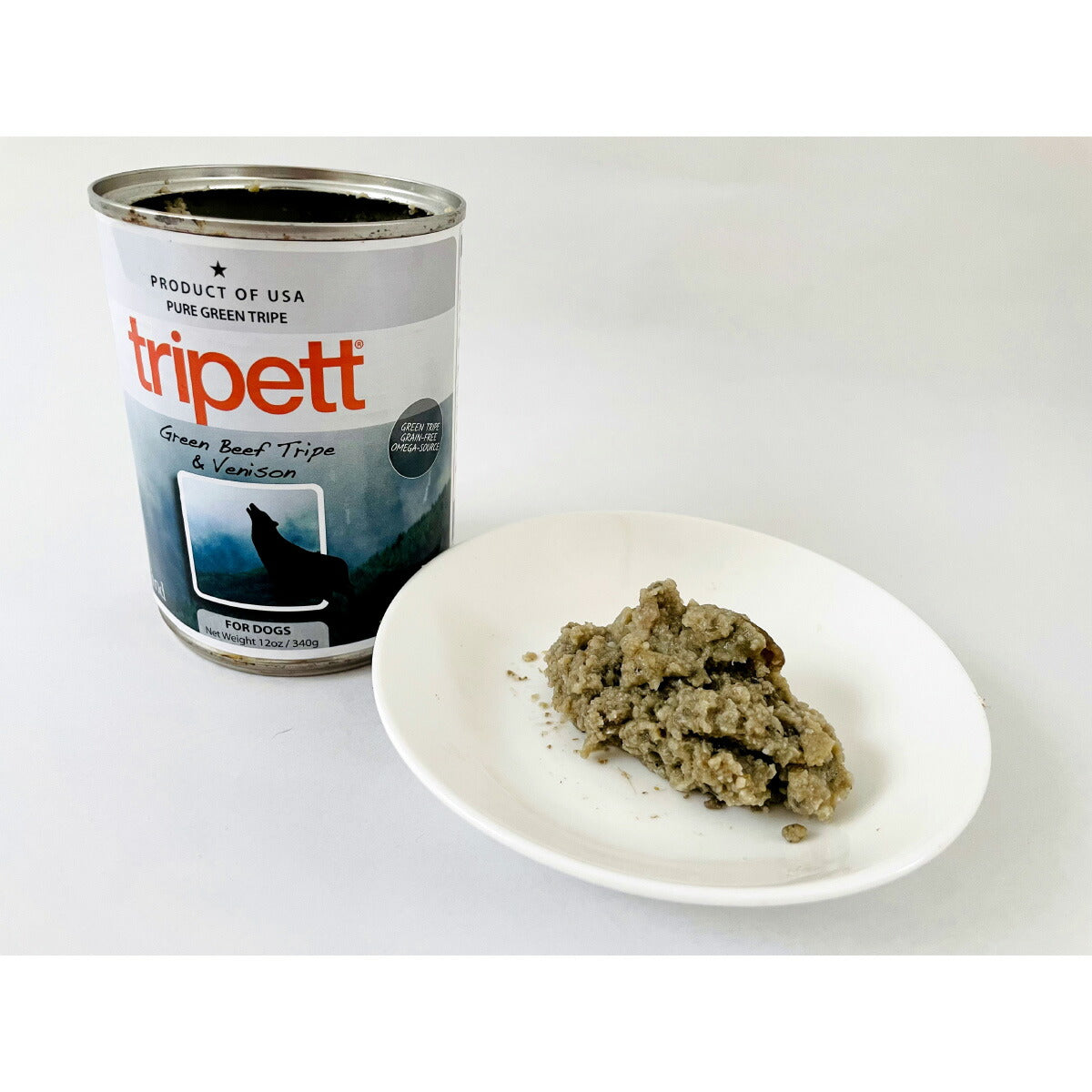 ペットカインド ドッグフード トライペット グリーンビーフトライプ＆ベニソン（鹿肉） 340g×12缶セット