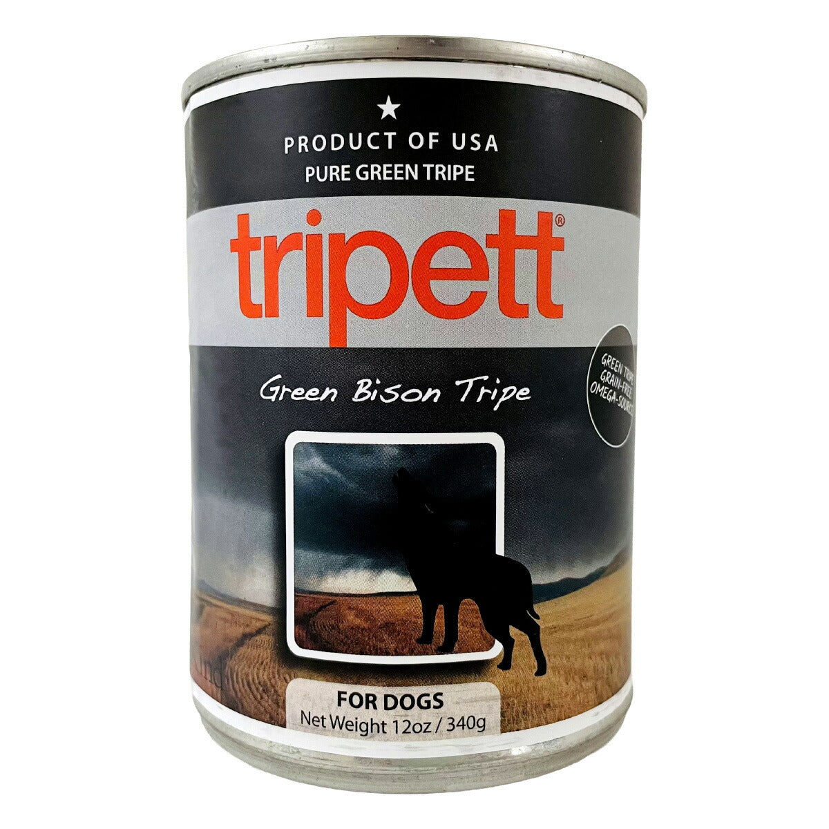 ペットカインド ドッグフード トライペット グリーンバイソントライプ 340g×12缶セット