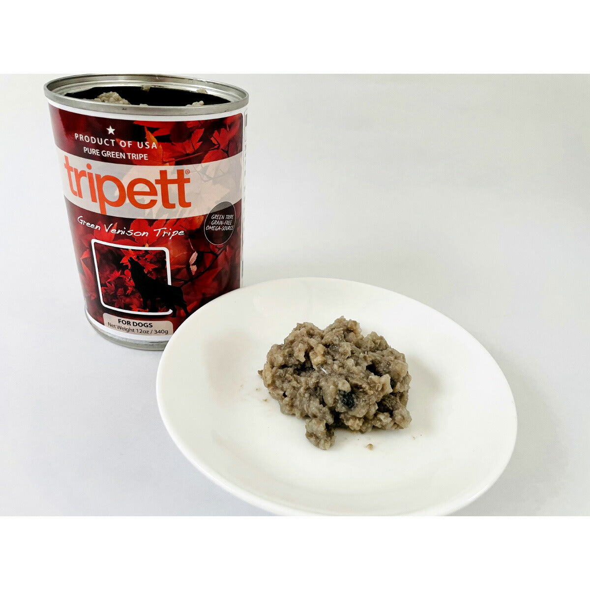 ペットカインド ドッグフード トライペット グリーンベニソントライプ（鹿肉） 340g×12缶セット