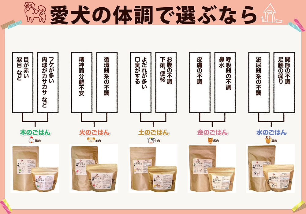 漢方ごはん改めげんかつごはん ドライタイプ 木（鶏肉ベース） 1000g ドッグフード 無添加 総合栄養食