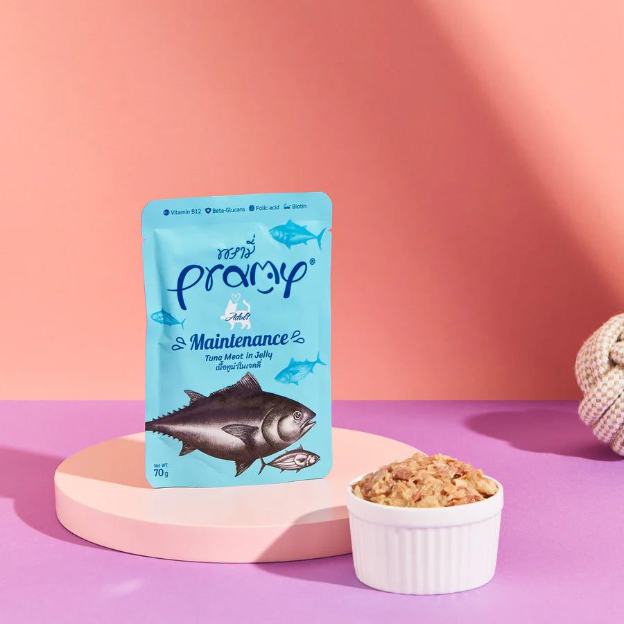 プラミー Pramy キャットフード ウェットフード ツナゼリー メンテナンス 70g×48個セット【送料無料】