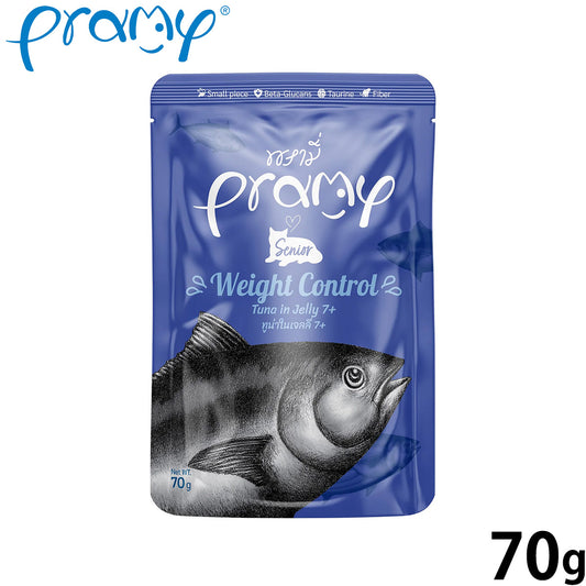 プラミー Pramy キャットフード ウェットフード ツナゼリー ウエイトコントロール シニア 70g