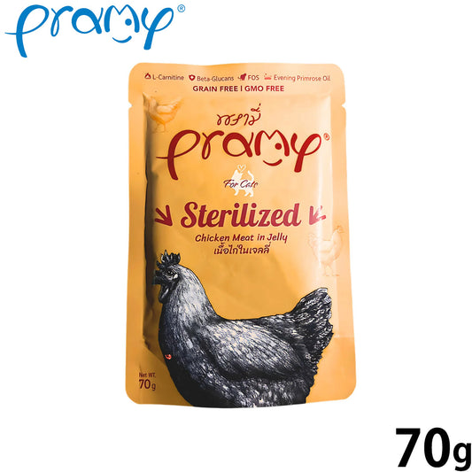 プラミー Pramy キャットフード ウェットフード チキン ゼリー ステアライズド 70g