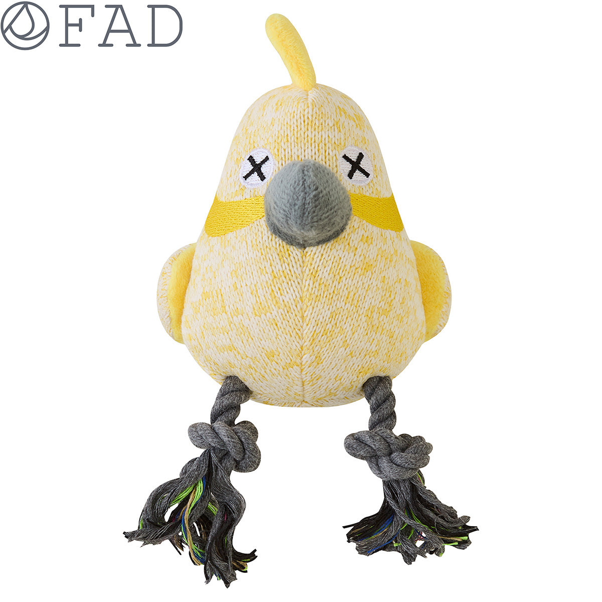 ダッドウェイペット ファッド FAD アニマル・プラッシュトイ・ウィズロープ パロット 犬のおもちゃ