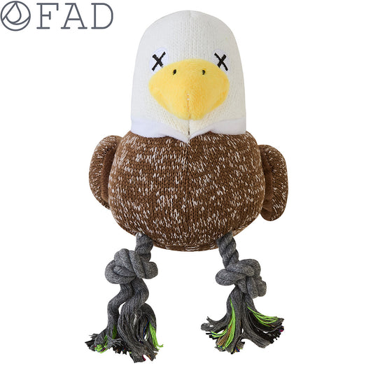 ダッドウェイペット ファッド FAD アニマル・プラッシュトイ・ウィズロープ イーグル 犬のおもちゃ