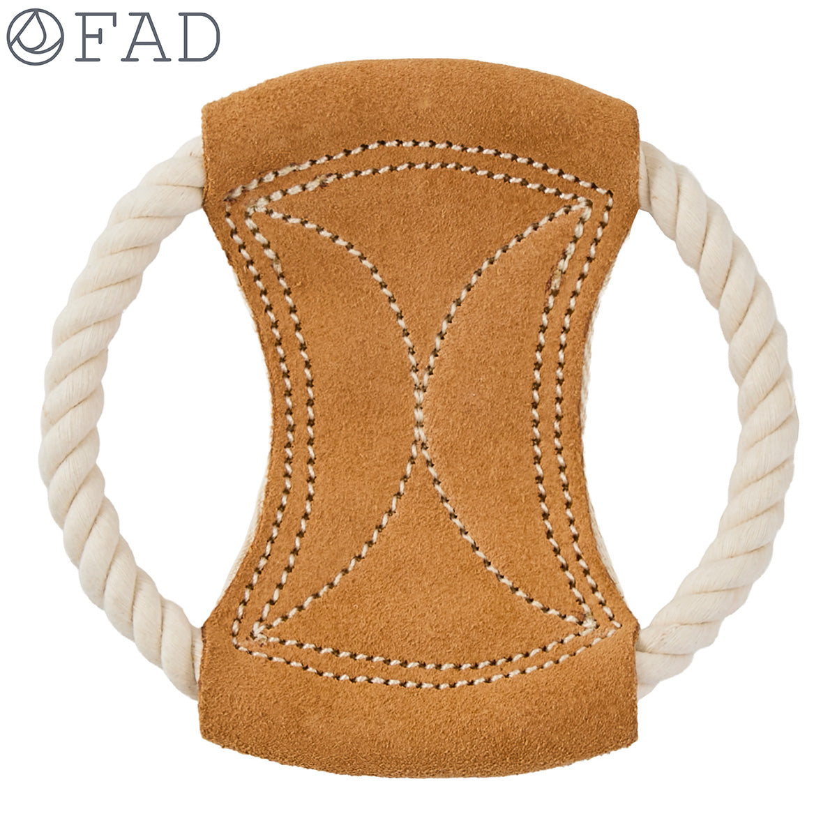 DADWAYPET ダッドウェイペット FAD ファッド レザー＆コットン・トイ ロープディスク 犬用おもちゃ