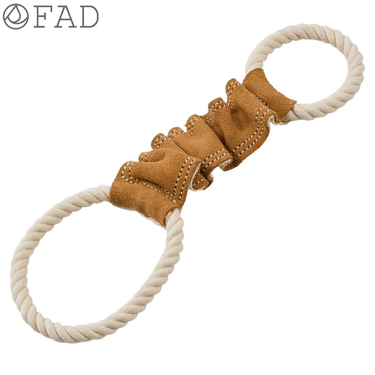DADWAYPET ダッドウェイペット FAD ファッド レザー＆コットン・トイ ストレッチリング 犬用おもちゃ