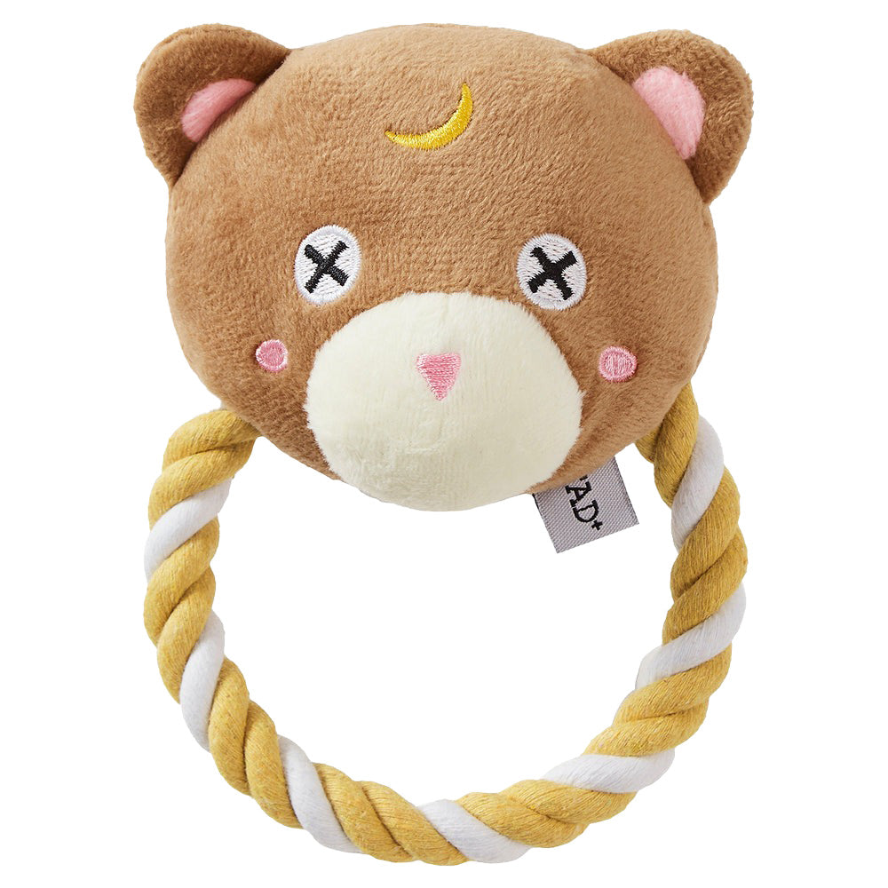 ファッドプラス FAD＋プラッシュトイウィズロープ リング ツキノワグマ 犬用おもちゃ