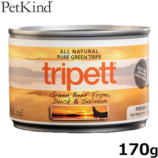 ペットカインド トライペット ウェットフード グリーンビーフトライプ ダック&サーモン 170g