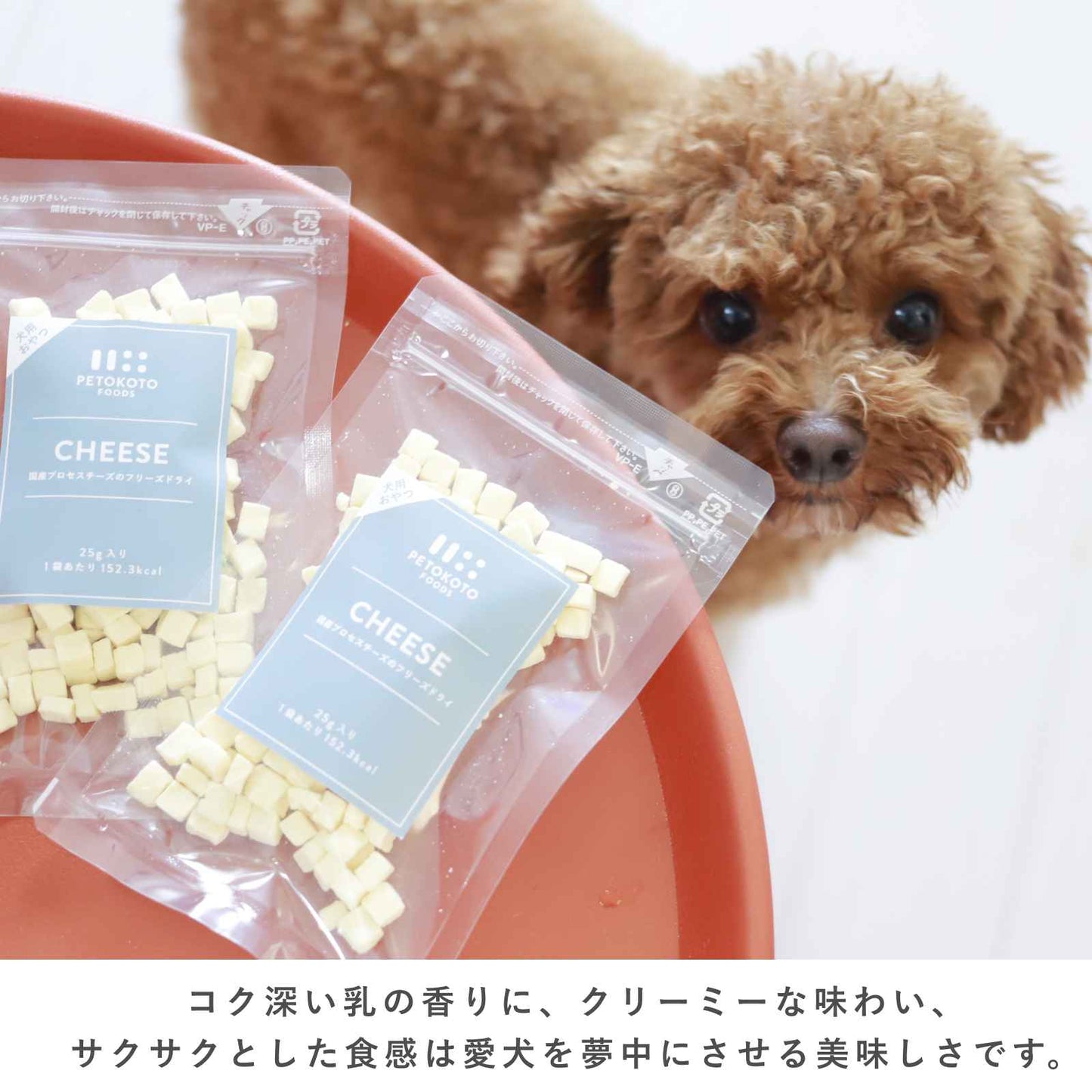 ペトコトフーズ PETOKOTO フリーズドライおやつ 国産プロセスチーズ 犬用おやつ 25g