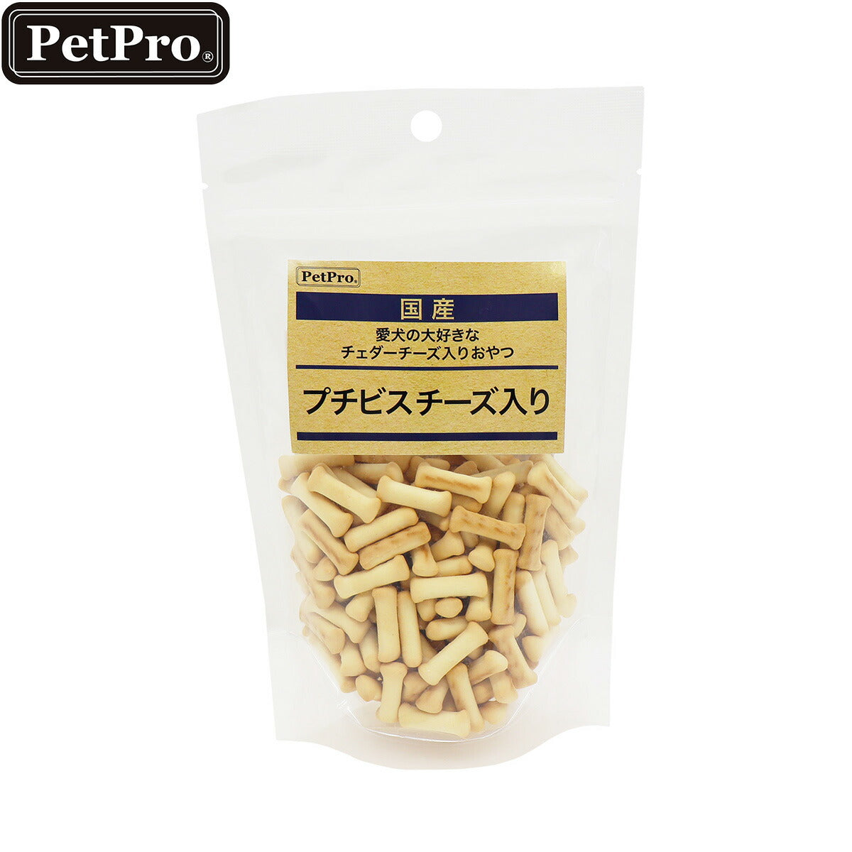 ペットプロ 犬用おやつ 国産おやつ プチビス チーズ入り 78g