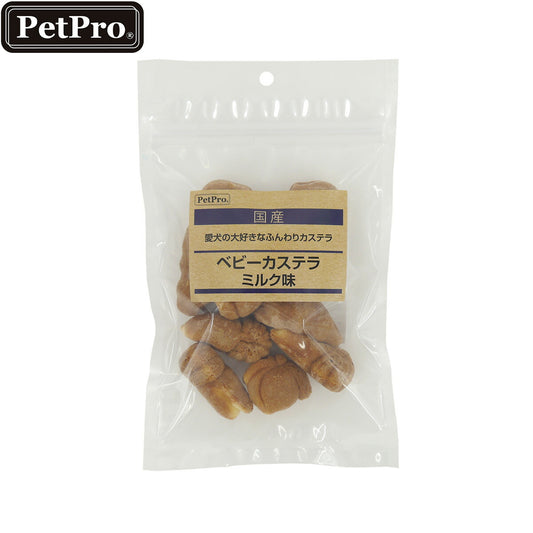 ペットプロ 犬用おやつ 国産おやつ ベビーカステラ ミルク味 70g