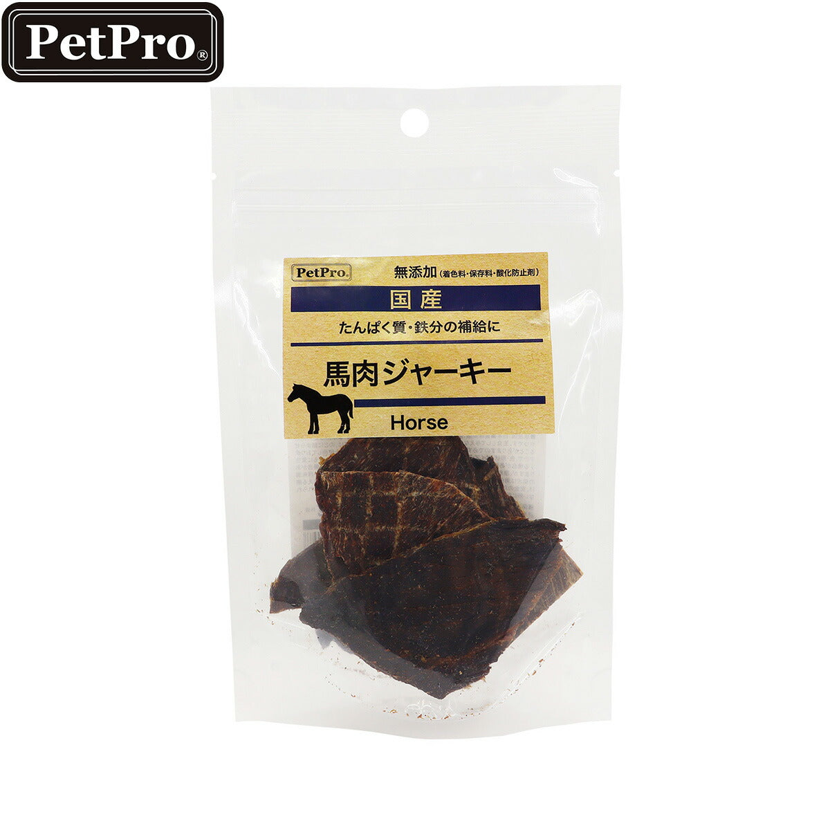 ペットプロ 犬用おやつ 国産おやつ 馬肉ジャーキー 30g