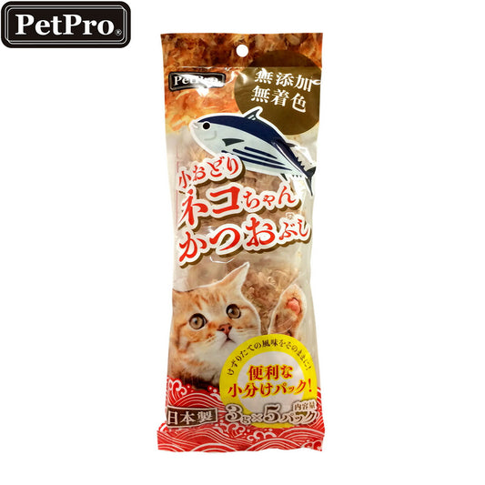 ペットプロ 猫用おやつ 小おどりネコちゃんかつおぶし 3g×5パック