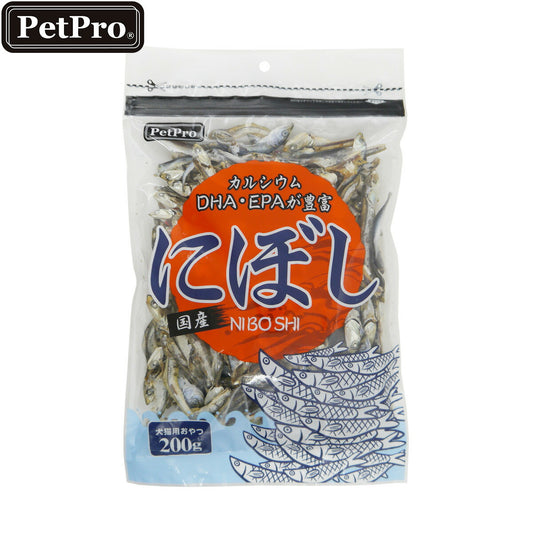 ペットプロ 国産にぼし 愛犬愛猫用おやつ 200g