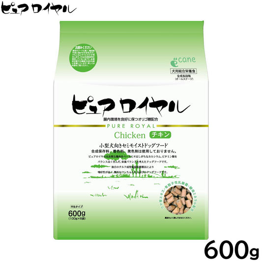 ピュアロイヤル PURE ROYAL ドッグフード チキン セミモイスト 半生タイプ 600g