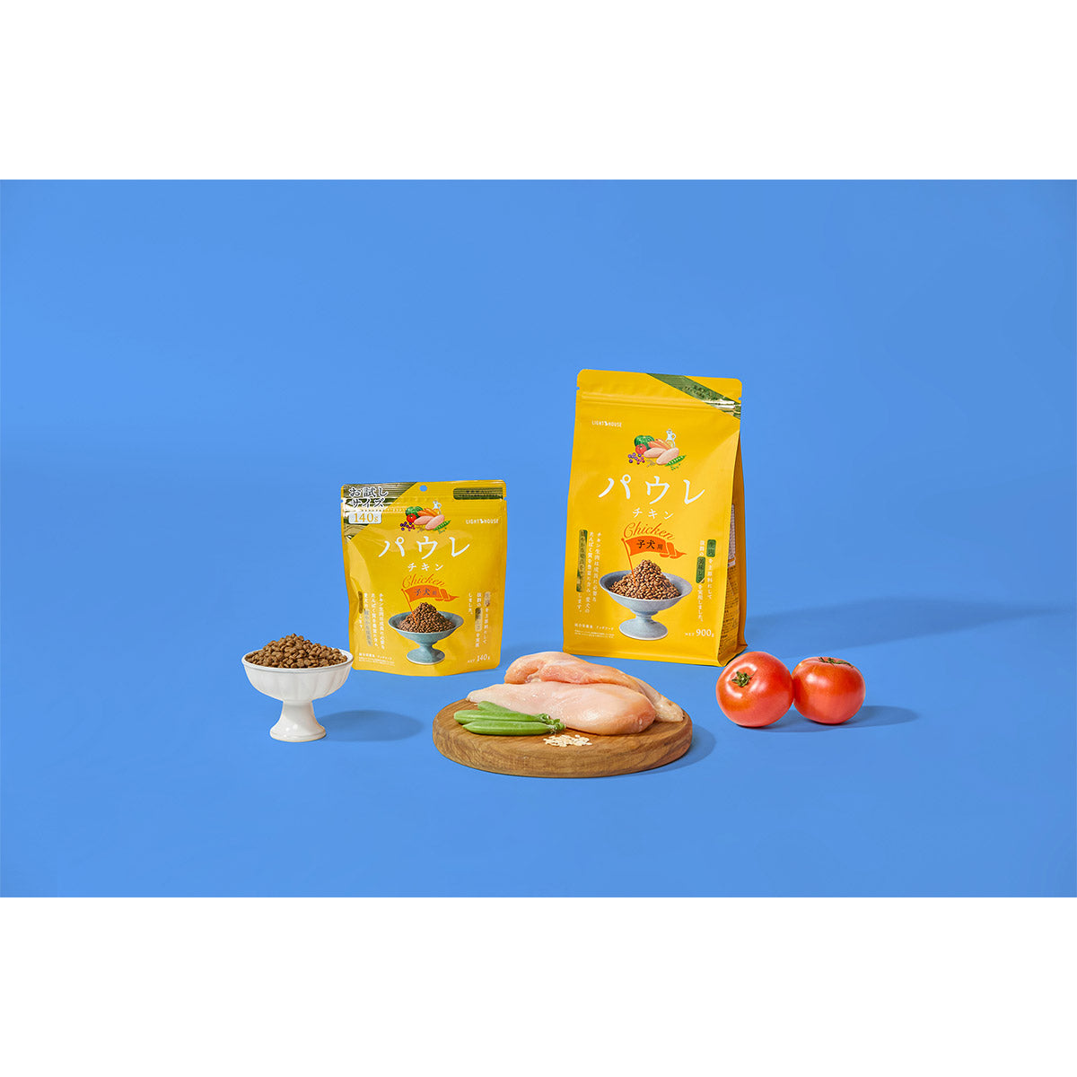 パウレ PAWLE ドッグフード チキン 子犬用 140g×24個セット