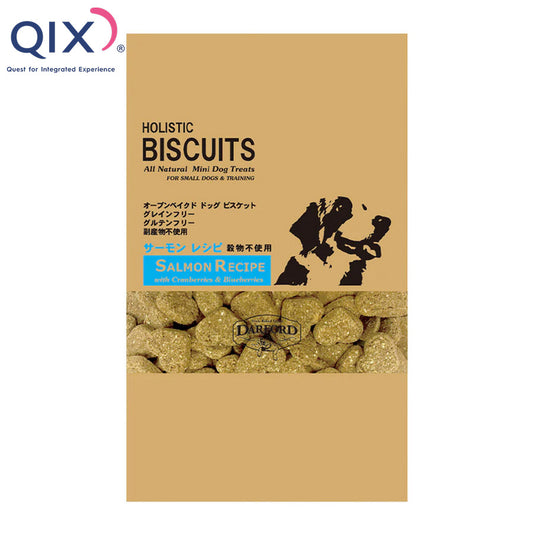 QIX キックス ダルフォード グレインフリーミニビスケット サーモンレシピ 80g