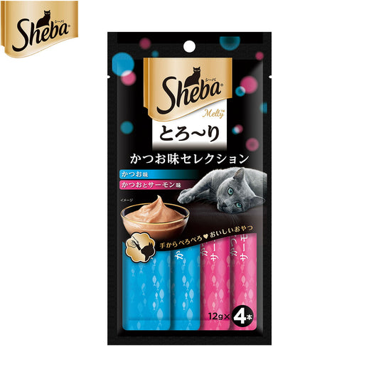 シーバ 猫用おやつ 成猫用 とろ~り メルティ かつお味セレクション 12g×4本 ねこ