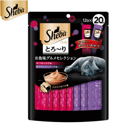 シーバ 猫用おやつ とろ~り メルティ お魚味グルメセレクション 12g×20本 マースジャパン キャットトリーツ