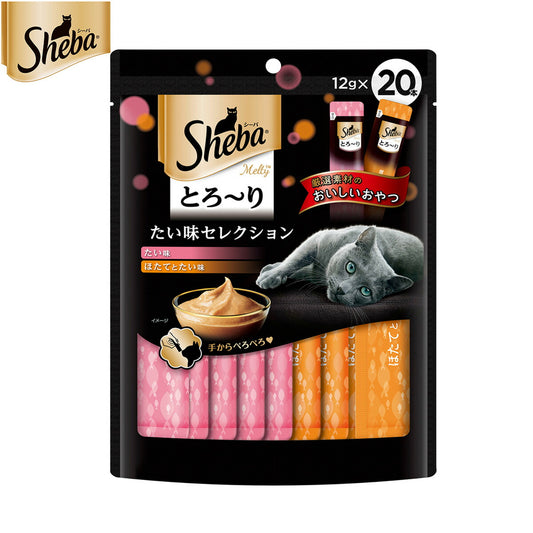 シーバ 猫用おやつ とろ～り メルティ たい味セレクション 12g×20本 マースジャパン キャットトリーツ