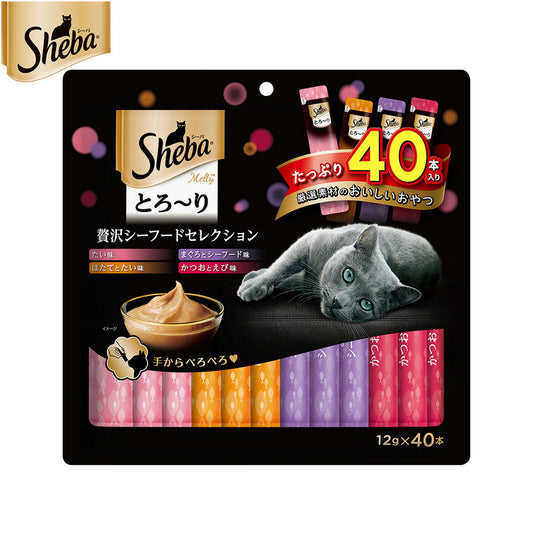 シーバ 猫用おやつ とろ~り メルティ 贅沢シーフードセレクション 12g×40本 マースジャパン キャットトリーツ