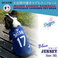 MLB公認 ロサンゼルス ドジャース 大谷翔平選手モデル ジャージ XS ブルー【送料無料】 犬服 洋服 ドッグウェア ユニフォーム 野球