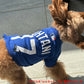 MLB公認 ロサンゼルス ドジャース 大谷翔平選手モデル Tシャツ S-M ホワイト【送料無料】 犬服 洋服 ドッグウェア ユニフォーム 野球