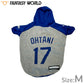 MLB公認 ロサンゼルス ドジャース 大谷翔平選手モデル パーカー M【送料無料】 犬服 洋服 ドッグウェア ユニフォーム 野球