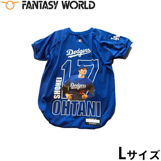 MLB公式 ロサンゼルス ドジャース 大谷翔平選手モデル ユニフォーム フォトTシャツ L【送料無料】