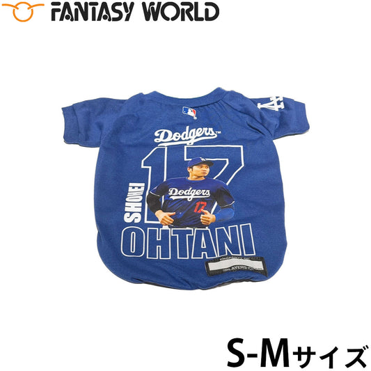 MLB公式 ロサンゼルス ドジャース 大谷翔平選手モデル ユニフォーム フォトTシャツ S-M【送料無料】