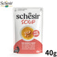 Schesir シシア スープ サーモンandキャロット キャットフード 40g