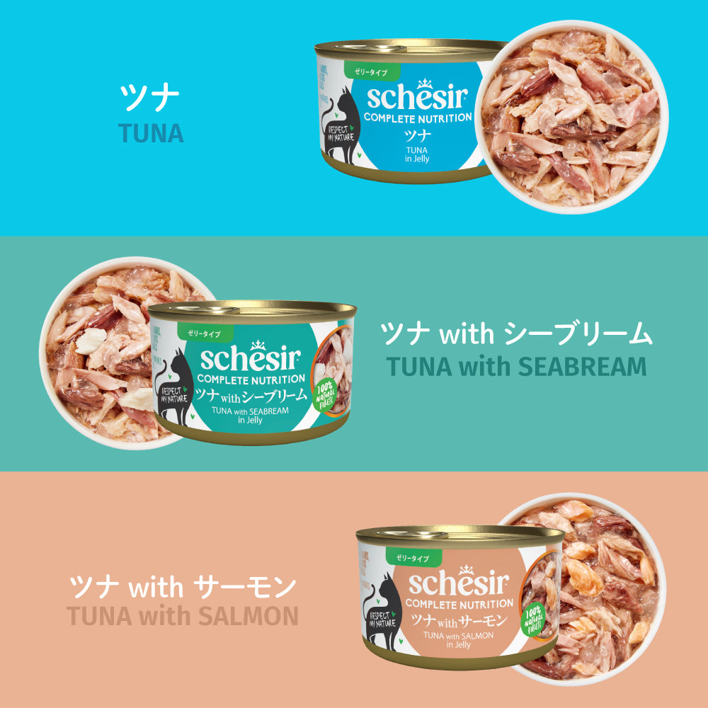 Schesir シシア ツナwithビーフ 猫缶 キャットフード 85g