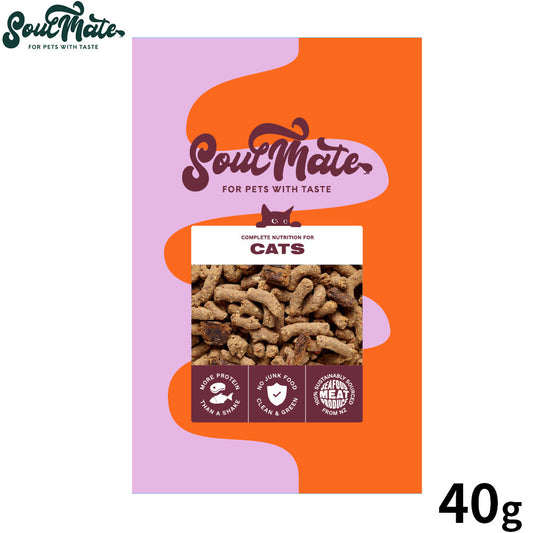 SoulMate ソウルメイト CATベイクド＆エアドライフード キャットフード シーフード 40g