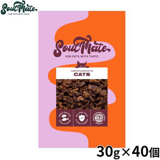 SoulMate ソウルメイト CATエアドライフード キャットフード レッドミート 30g×40個