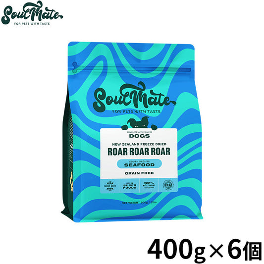 SoulMate ソウルメイト DOG フリーズドライフード ドッグフード シーフード 400g×6個