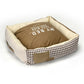 Solgra ソルグラ ナチュラルスクエアベッド ベージュ【送料無料】