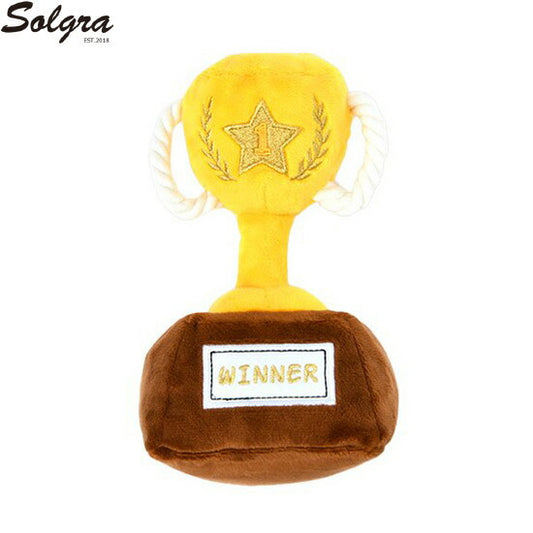 Solgra ソルグラ 犬用おもちゃ 1等賞トロフィー イエロー