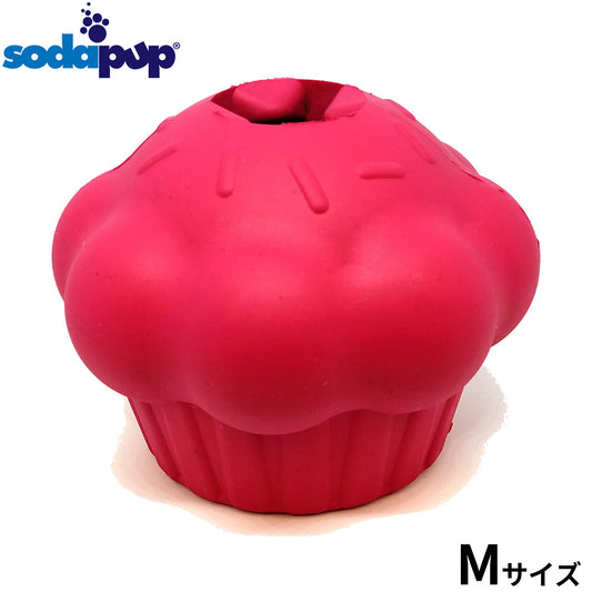 ソダパップ チュートイ＆トリートディスペンサー MKB ラバートイ カップケーキ M ピンク