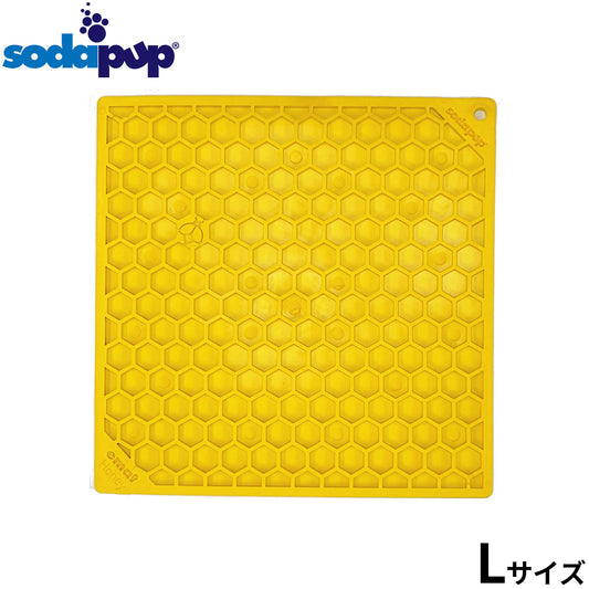 ソダパップ Eマット ハニー ドッグフィーダー L イエロー【送料無料】