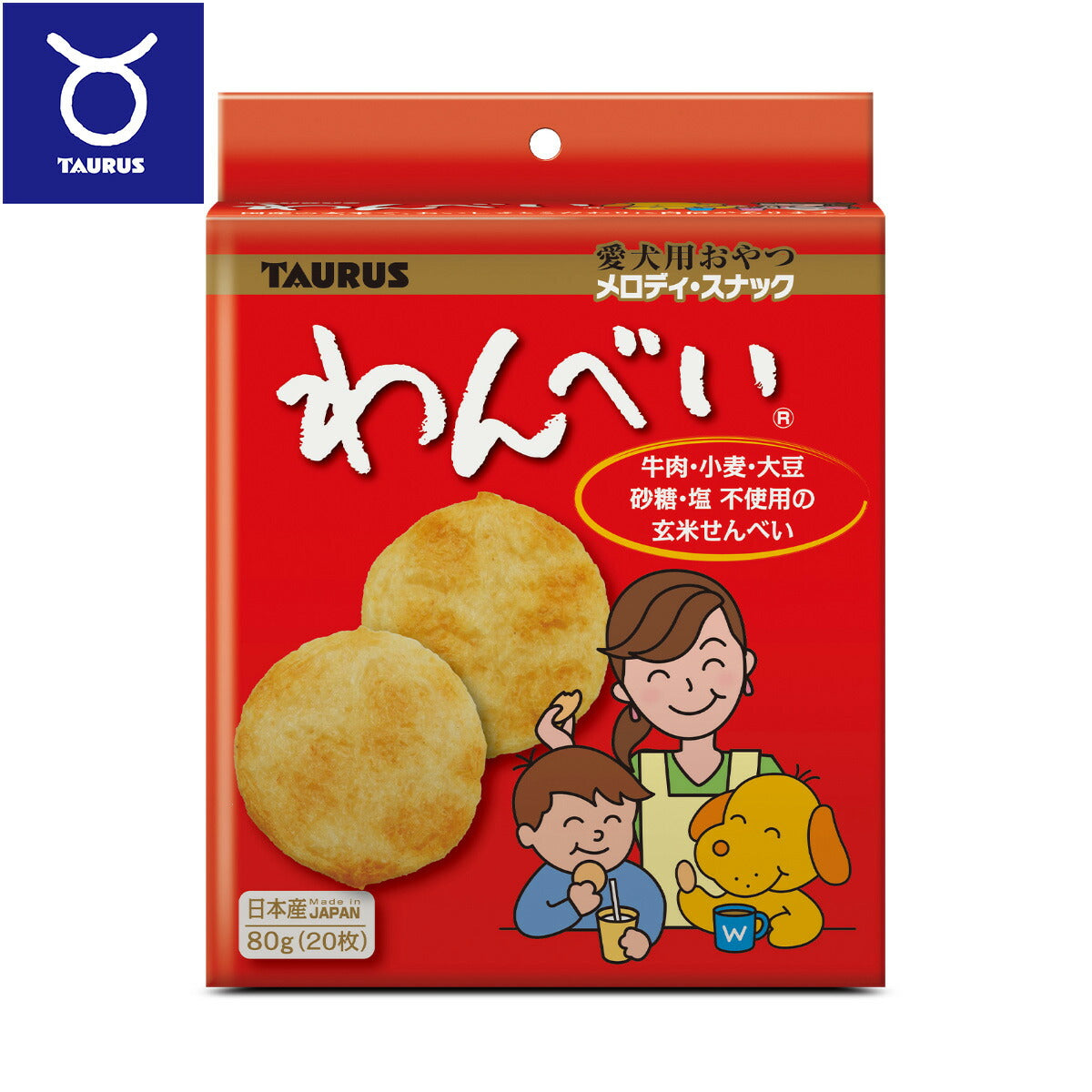 トーラス メロディ スナック わんべい 愛犬用おやつ 80g