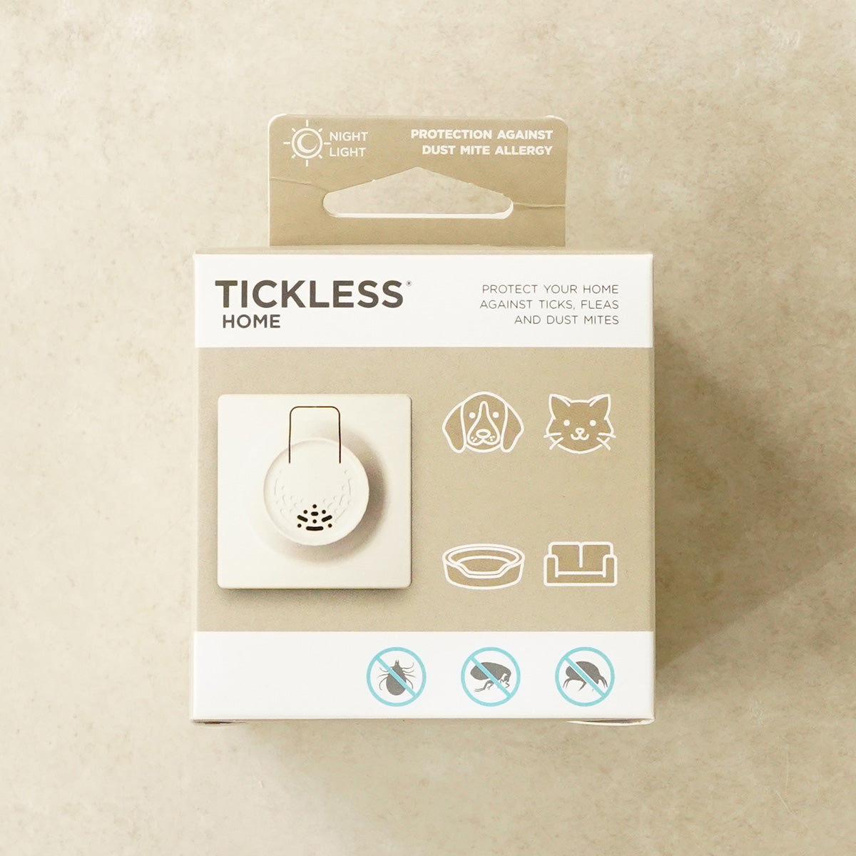 チックレス TICKLESS HOMEタイプ 虫よけ ノミ対策 ダニ対策 超音波 犬 猫 ペット ベージュ