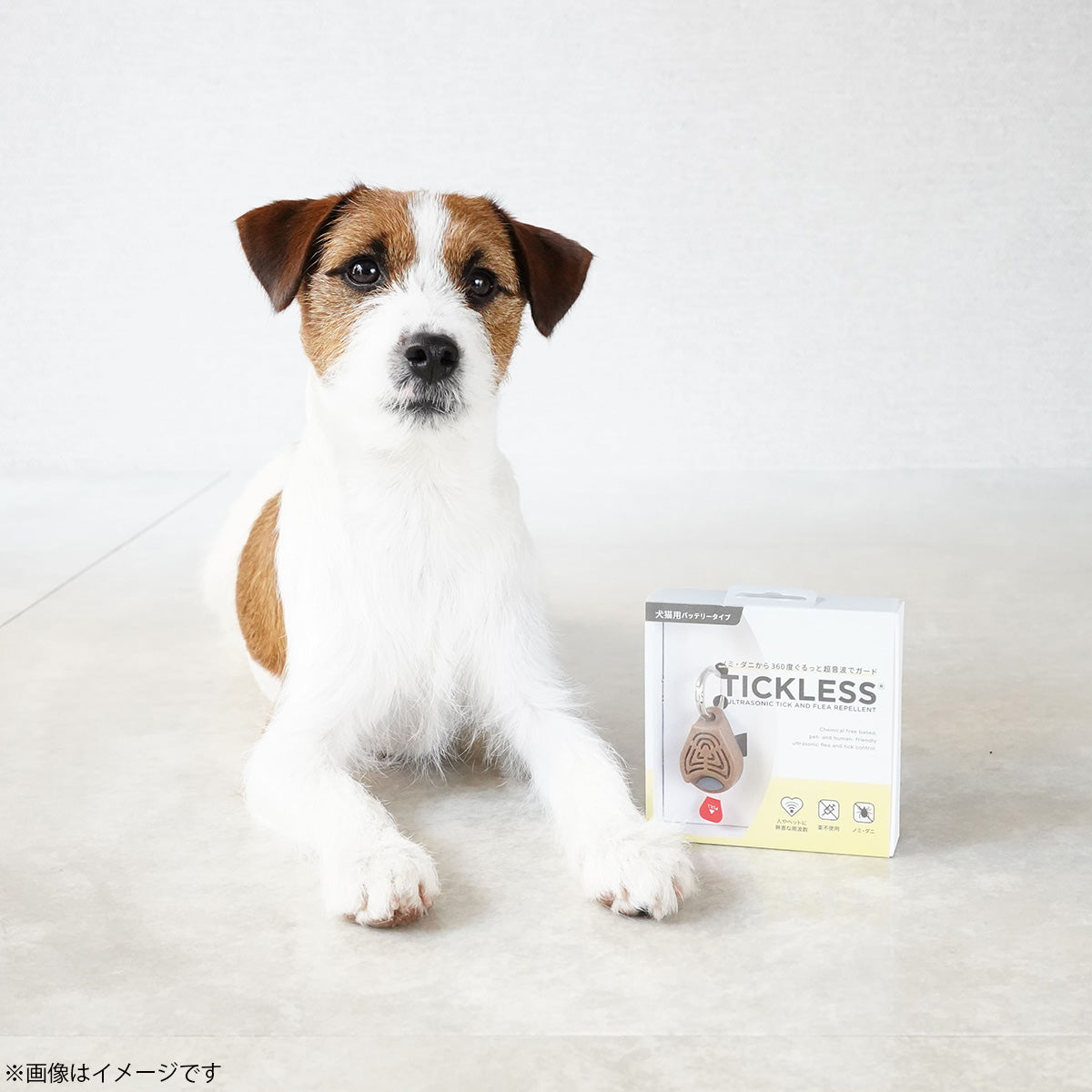 チックレス TICKLESS バッテリータイプ 虫よけ ノミ対策 ダニ対策 超音波 犬 猫 ペット ブラック