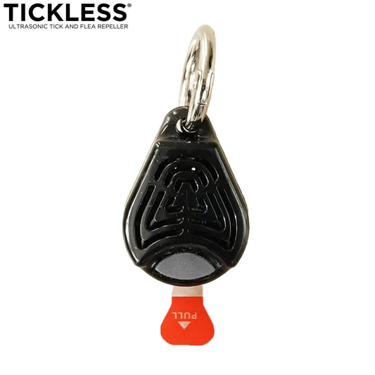 チックレス TICKLESS バッテリータイプ 虫よけ ノミ対策 ダニ対策 超音波 犬 猫 ペット ブラック