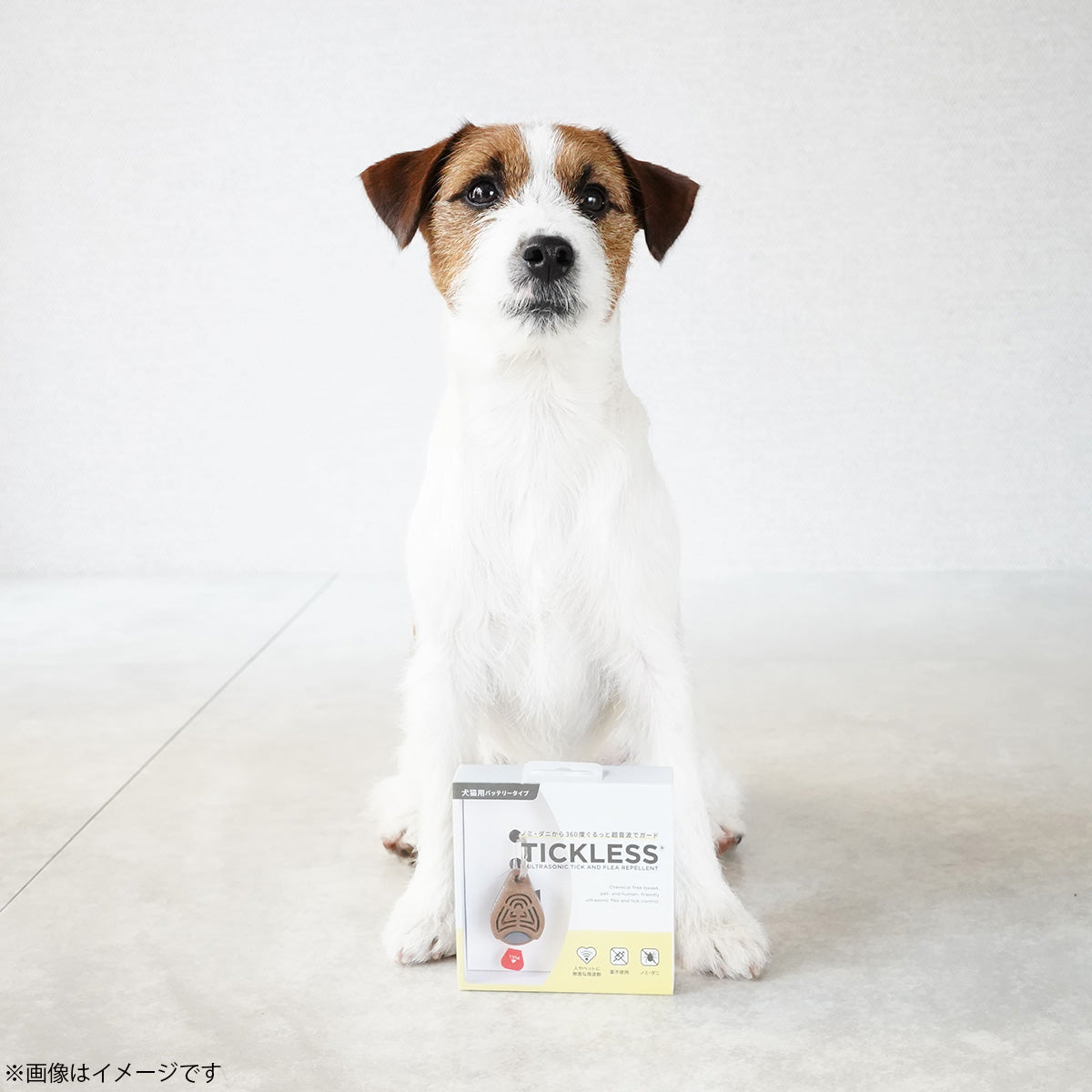 チックレス TICKLESS バッテリータイプ 虫よけ ノミ対策 ダニ対策 超音波 犬 猫 ペット オレンジ