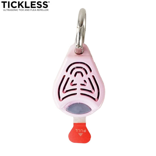 チックレス TICKLESS バッテリータイプ 虫よけ ノミ対策 ダニ対策 超音波 犬 猫 ペット ピンク