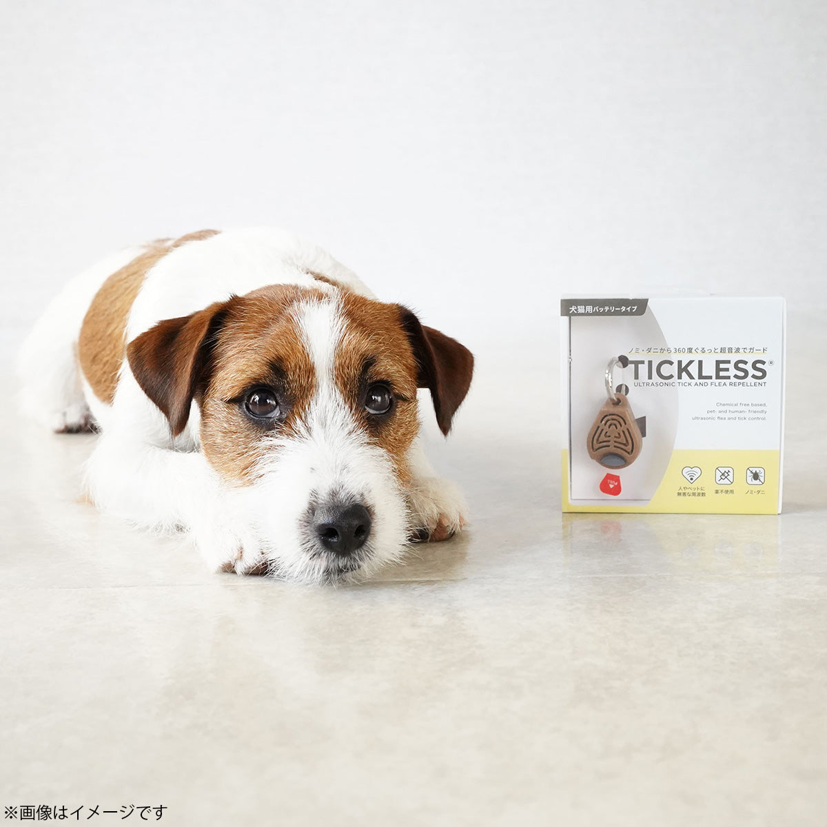 チックレス TICKLESS バッテリータイプ 虫よけ ノミ対策 ダニ対策 超音波 犬 猫 ペット ピンク