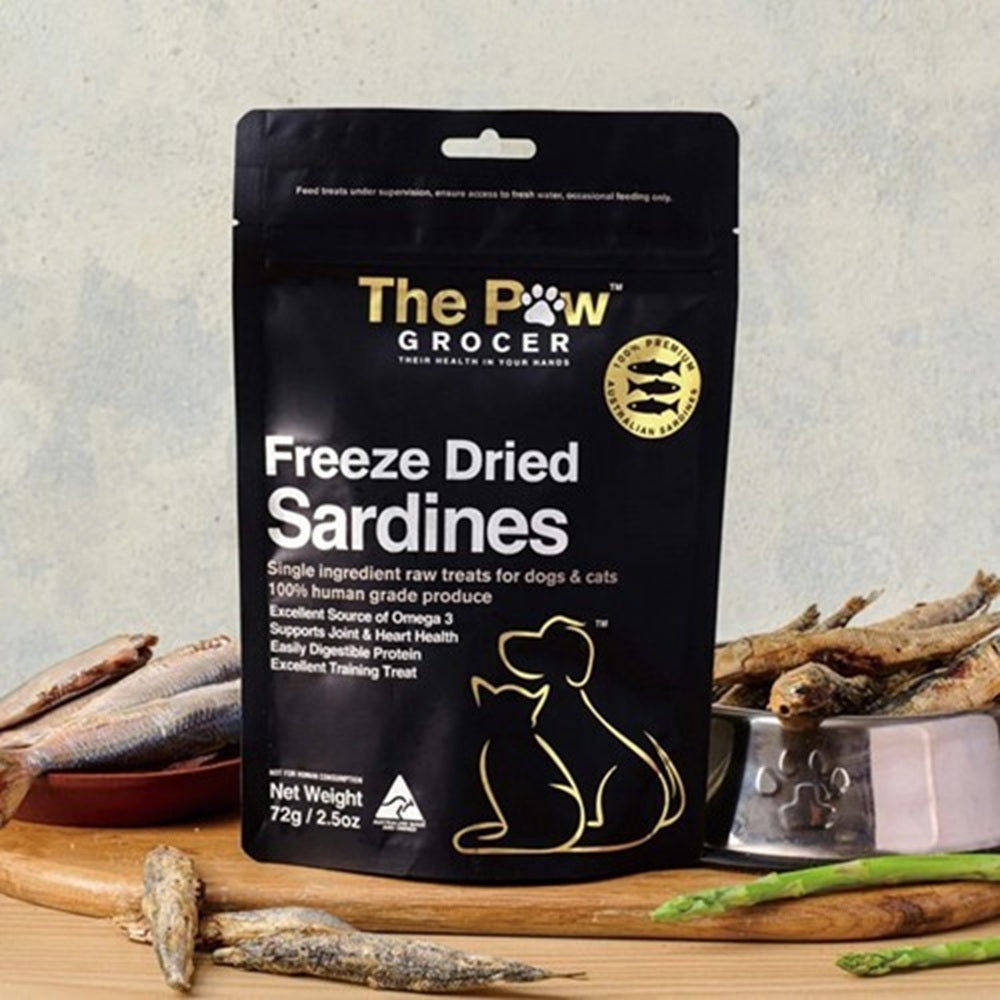 ザ ポウグロッサー The Paw Grocer サーディーンズ 犬猫用おやつ 72g