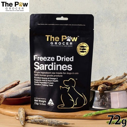ザ ポウグロッサー The Paw Grocer サーディーンズ 犬猫用おやつ 72g