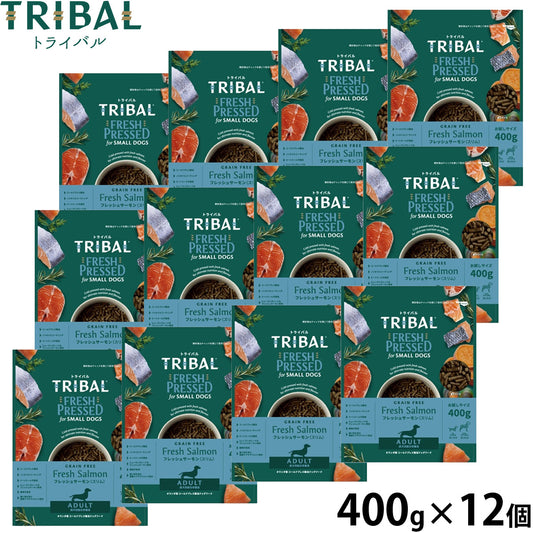 トライバル TRIBAL フレッシュサーモン スリム ドッグフード 400g×12個